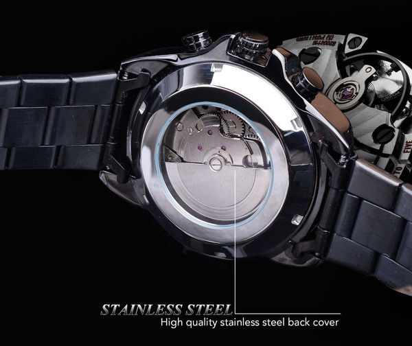 Miniatura: Orologio AUTOMATICO FORSINING  nero cinta metallica