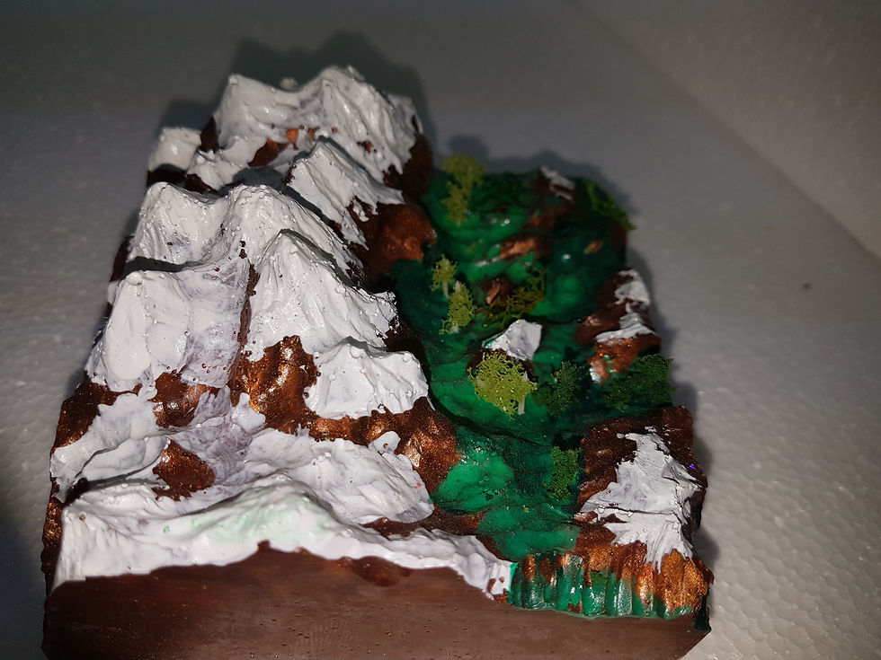 Miniatura: Mini panorama alpino in resina