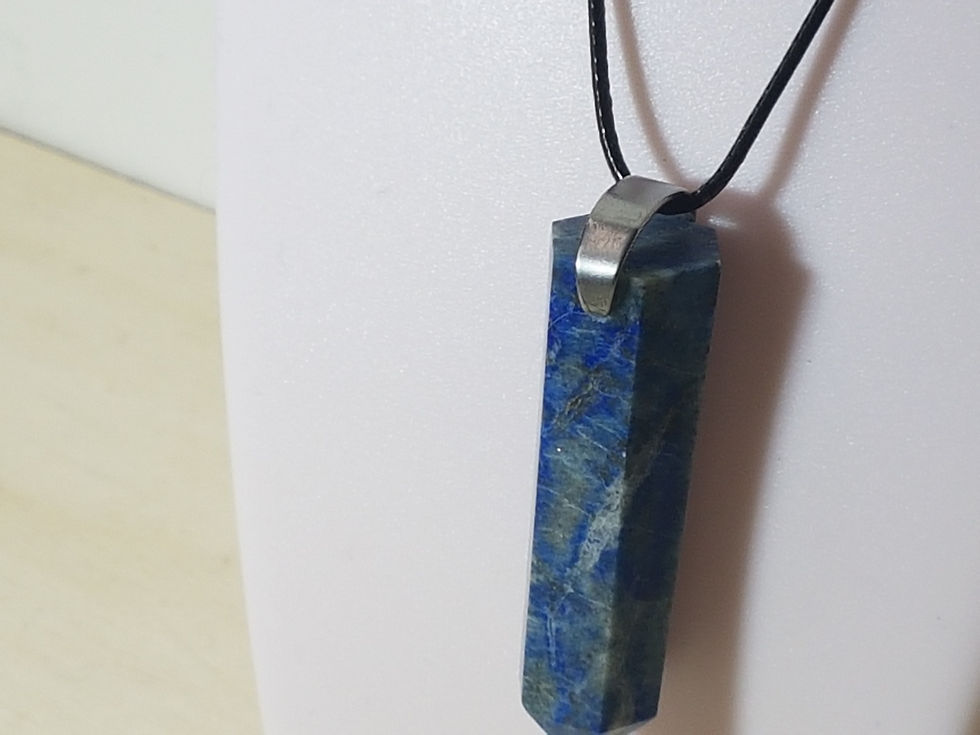 Miniatura: Collana con pendente pietra esotica indiana, di ottima fattura manuale