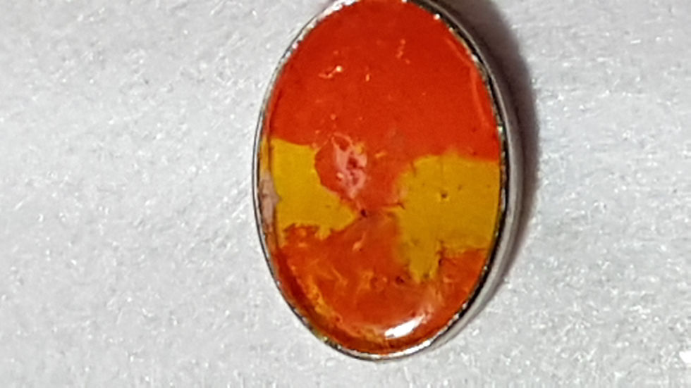 Miniatura: Bijoux ovale dipinto a mano astratto bifacciale 2 in 1. da Bijoux & Bijoux