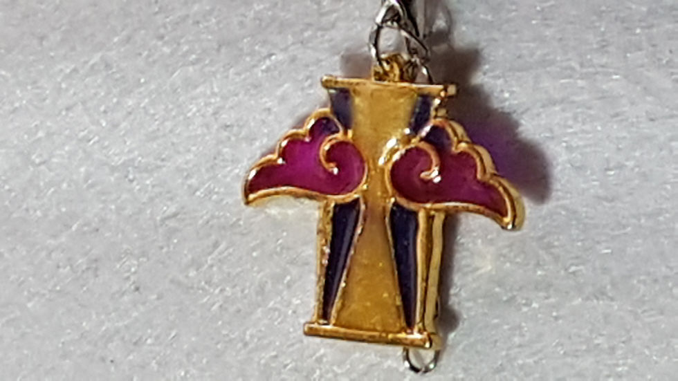 Miniatura: Collana con pendente dipinto a mano, ottima finitura
