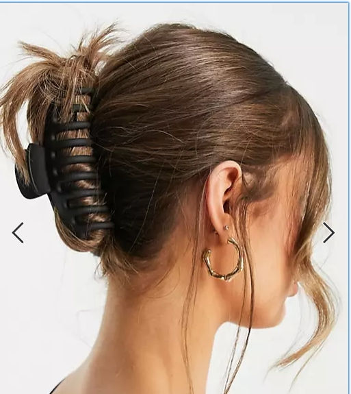 Miniatura: Pinza semplice per capelli, dorata.