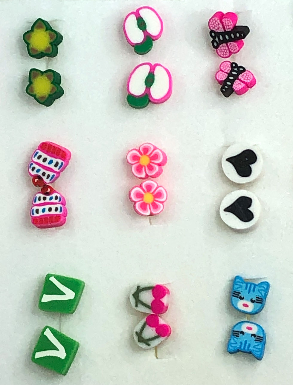 9 Coppie Orecchini per lobo, originali e simpatici da indossare