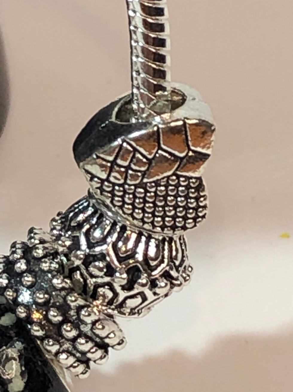 Miniatura: Braccialetto bellissimo in zirconi montati su acciaio inox e gemme naturali