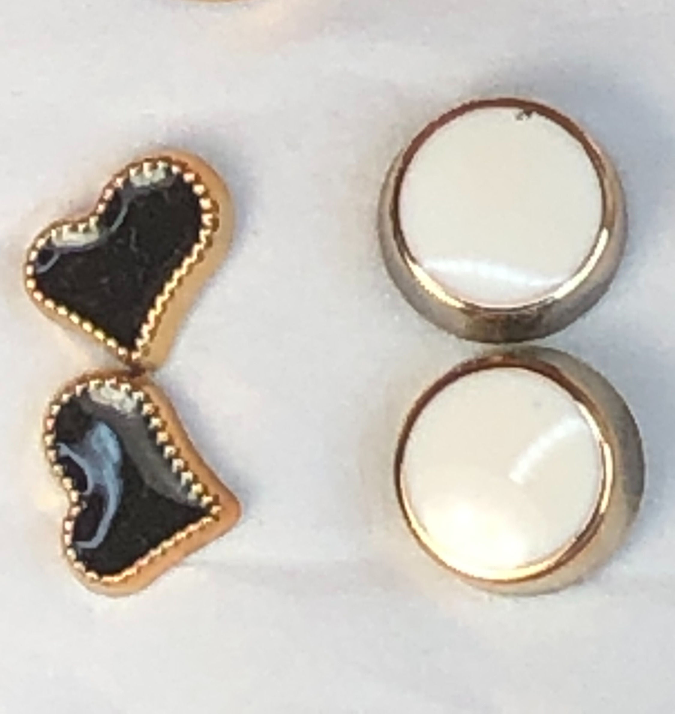 2 Coppie Orecchini in acciaio inox, per lobo.