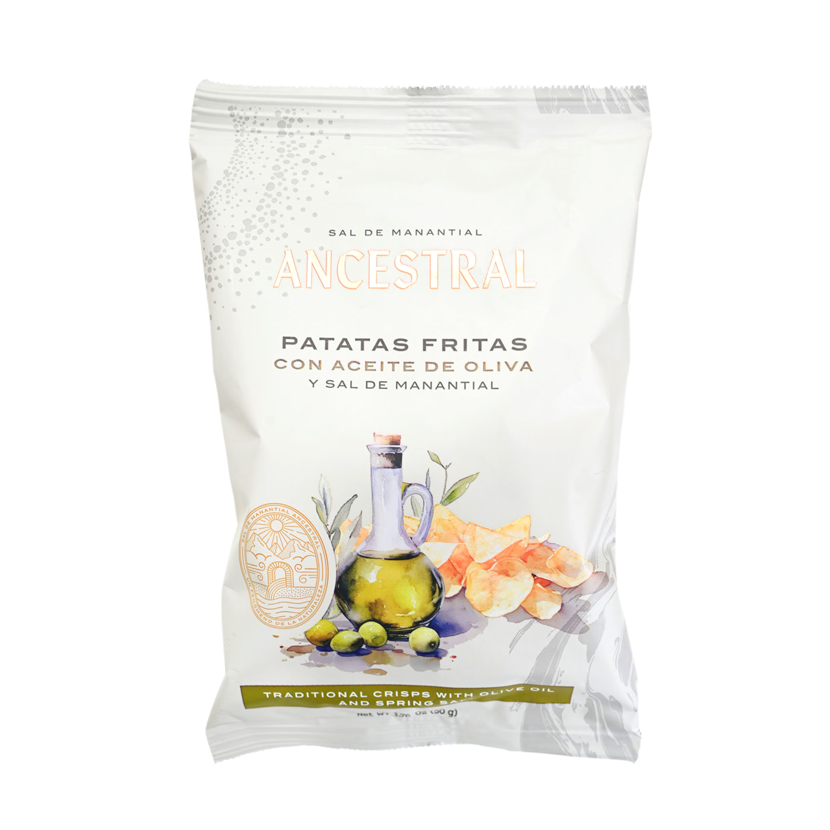 Potato Chips with Olive Oil and Spring Salt 50g