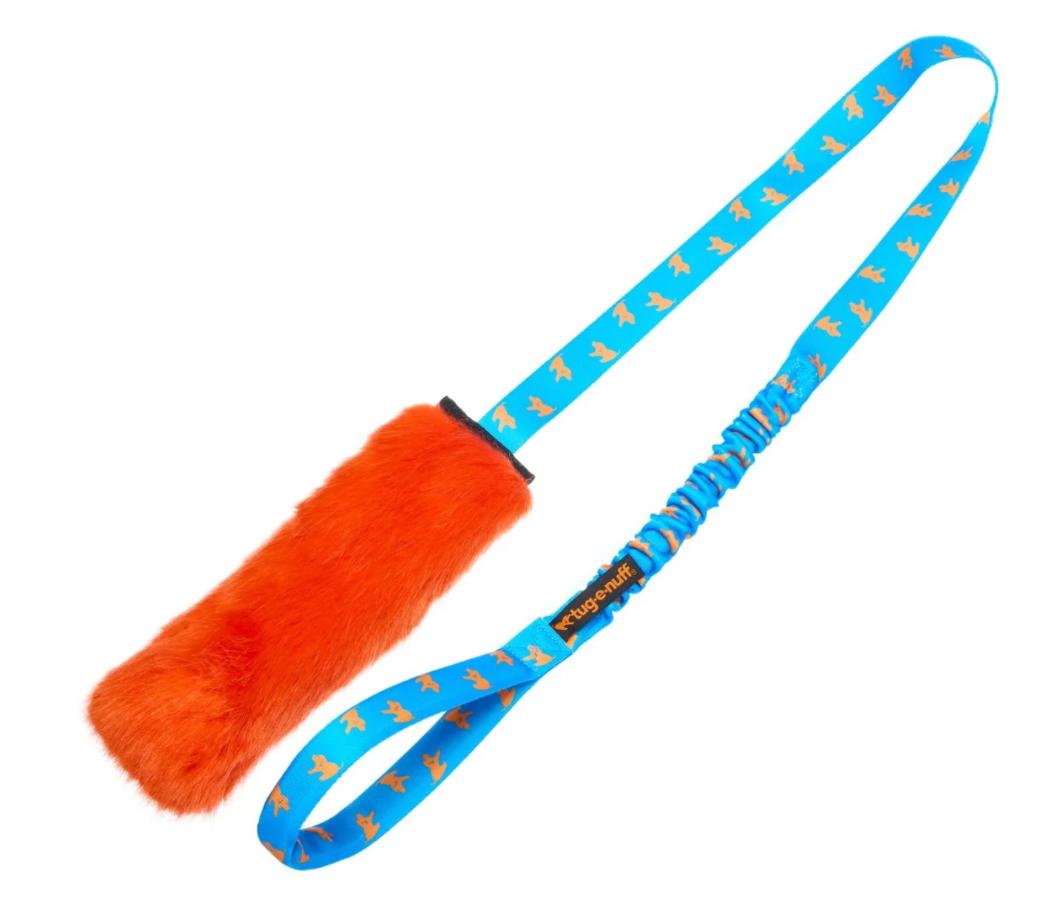 Faux Fur Squeaky Chase Tug-e-nuff