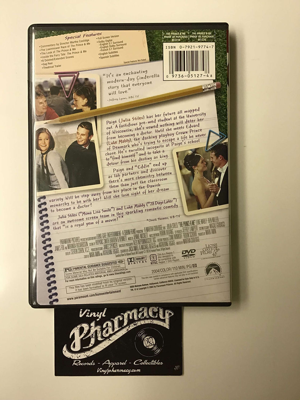 Thumbnail: The Prince & Me : Stiles/Mably  (2004) DVD 