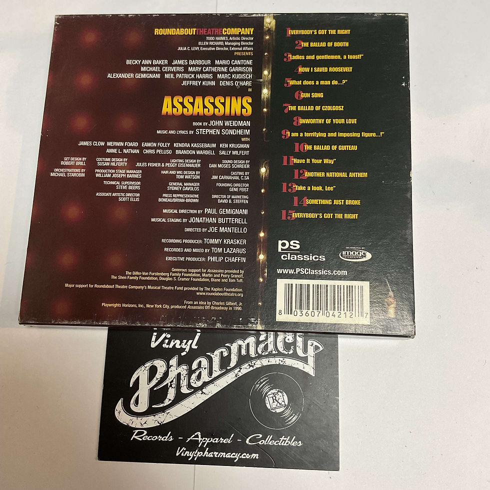 Thumbnail: Assassins  A Broadway Cast Recording - Music & Lyrics  Stephen Sondheim 1999 CD 
