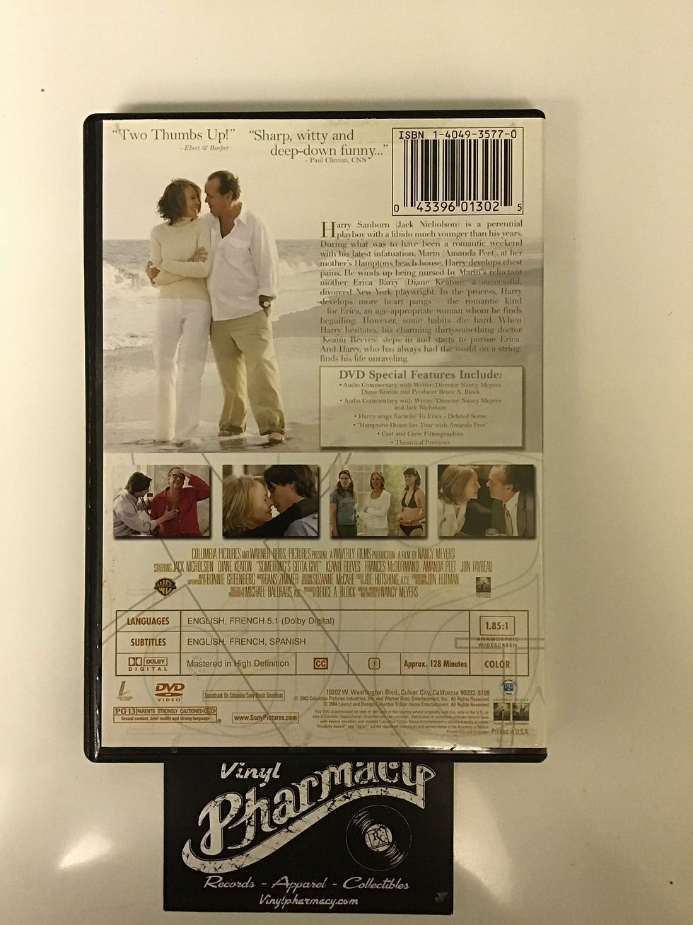 Thumbnail: Something's Gotta To Give : Nicholson/Keaton  (2003) DVD 