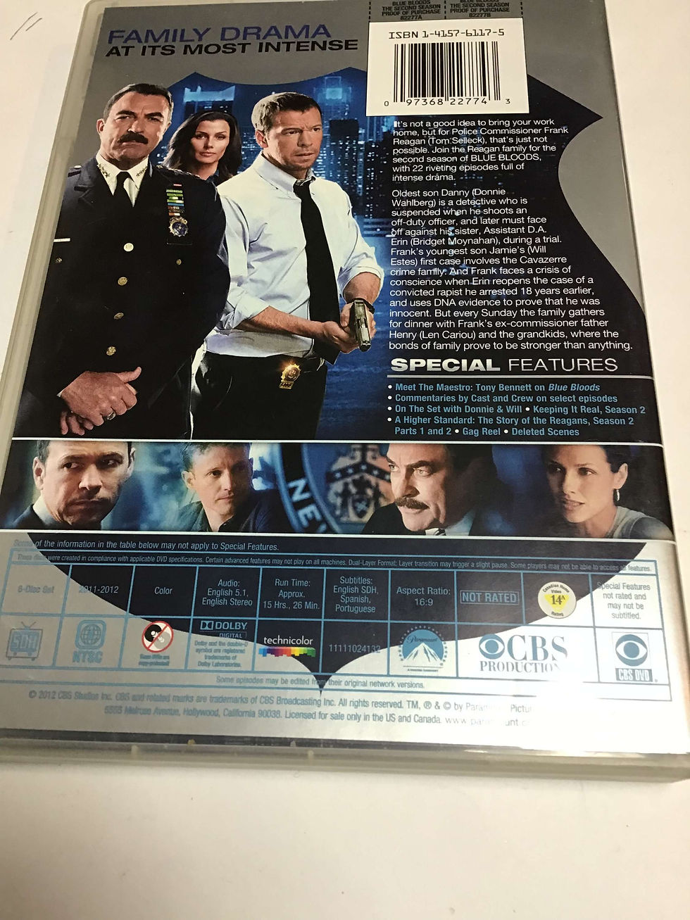 Thumbnail: Blue Bloods : The Second Season - Selleck/Wahlberg  DVD