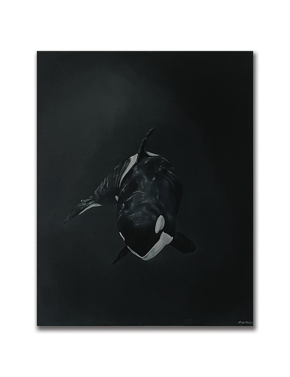 Thumbnail: Original Orca Oil Painting