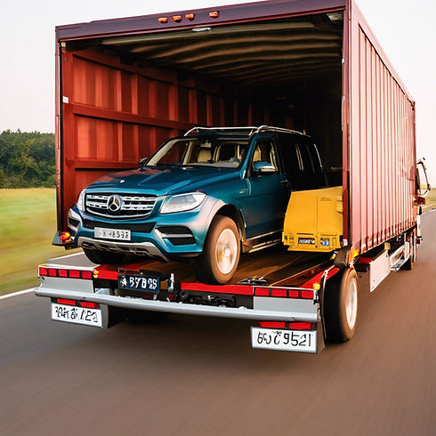 Vehicle Transporting another Vehicle