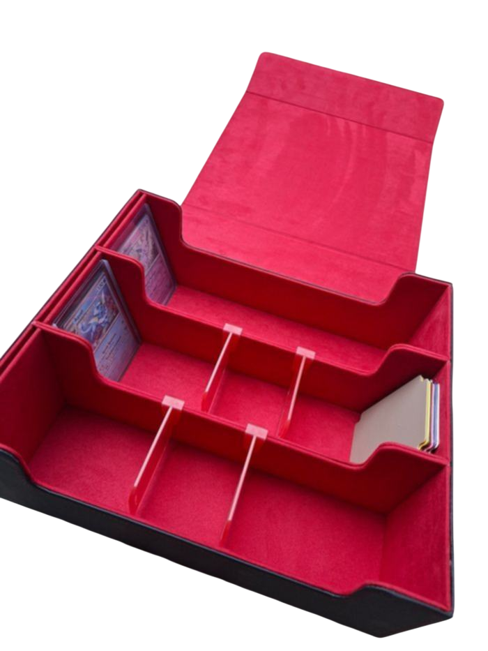 Miniature : Boite de rangement Noire 400 cartes toploaders avec vitrine