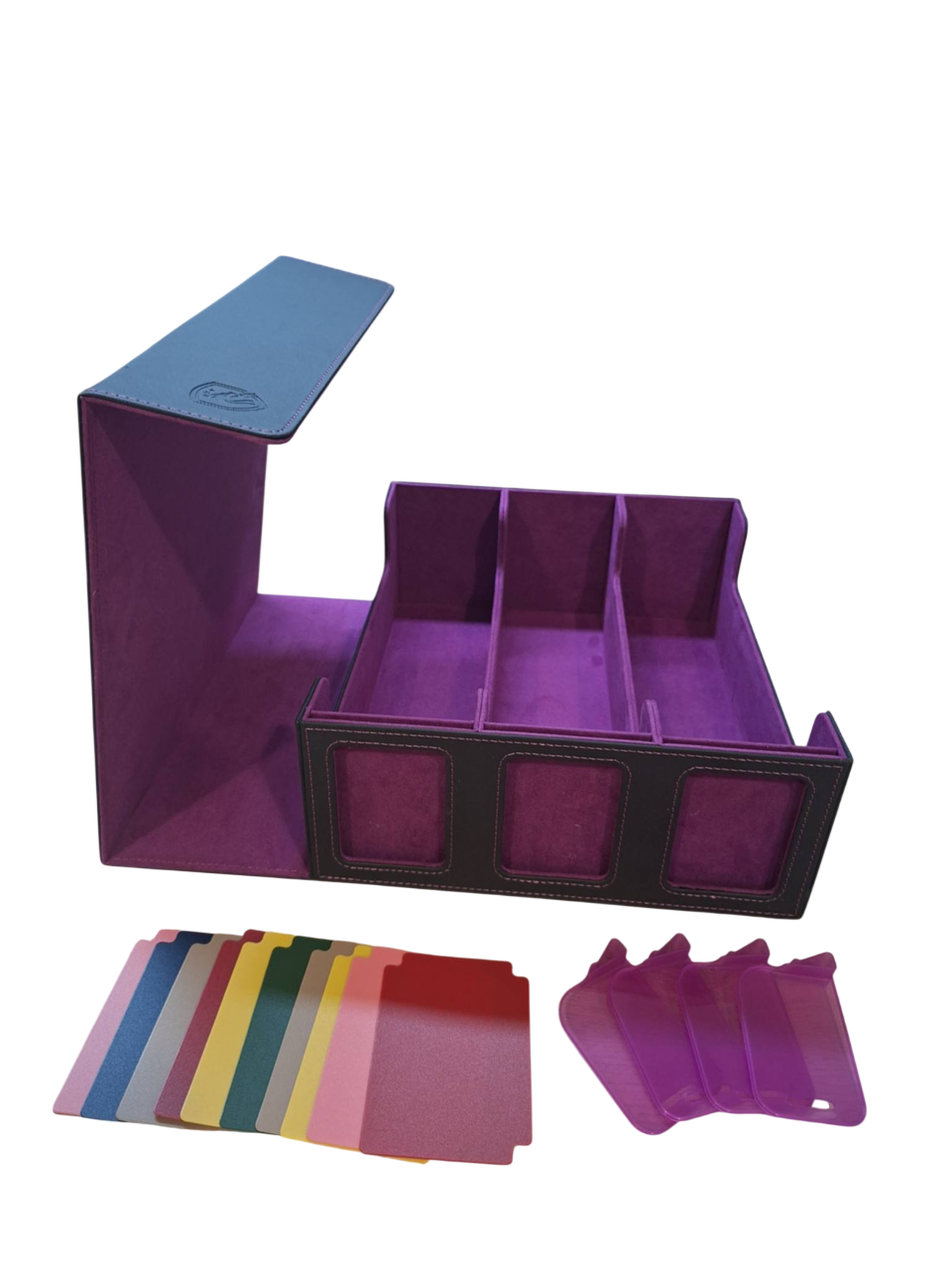 Miniature : Boite de rangement Noire 400 cartes toploaders avec vitrine