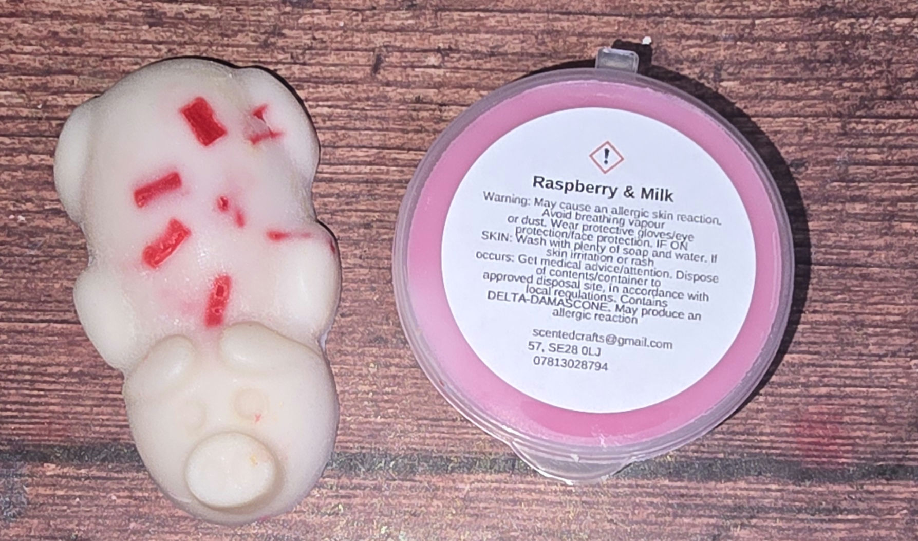 Raspberry & milk fragrance - mixed sizes 