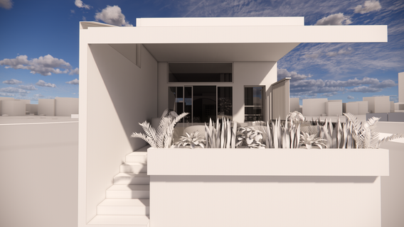 Fachada principal de Casa Turrent en Polanco diseñada por Medrano Arquitectura