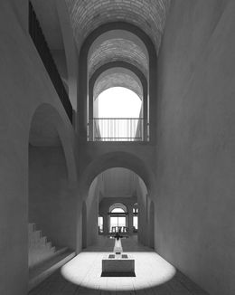 Interiores conectados por pasillos abiertos y patios – diseño funcional y estético por Medrano Arquitectura