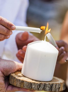 Temps fort de cérémonie - les voeux à la bougie