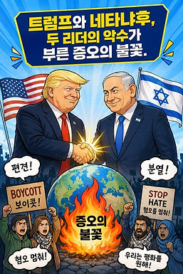 트럼프와 네타냐후, 두 리더의 악수가 부른 증오의 불꽃.