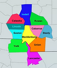 Charlotte-Mecklenburg and surrounding counties
