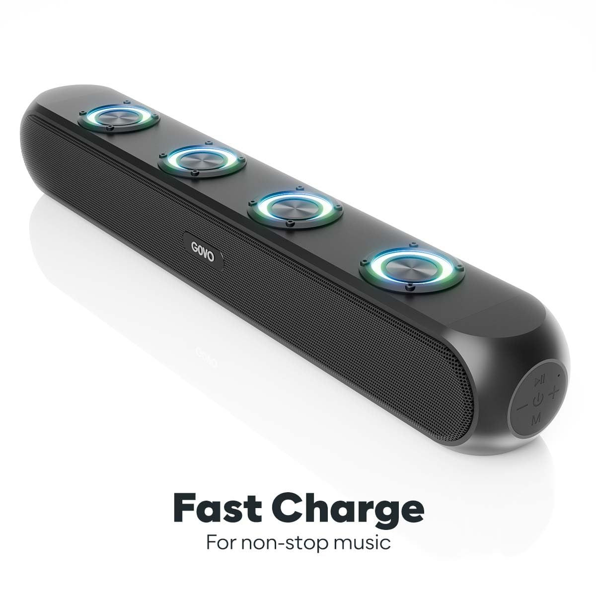 GOBOLD GoSurround 320 | 50W Bluetooth SoundBar, 4000 Mah Battery, 2.0 Channel wi
