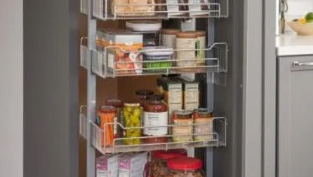 Chrome Wire Soft-close Pantry Swingout (Call for size availability)