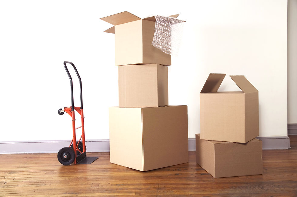 Apilamiento de cajas de cartón