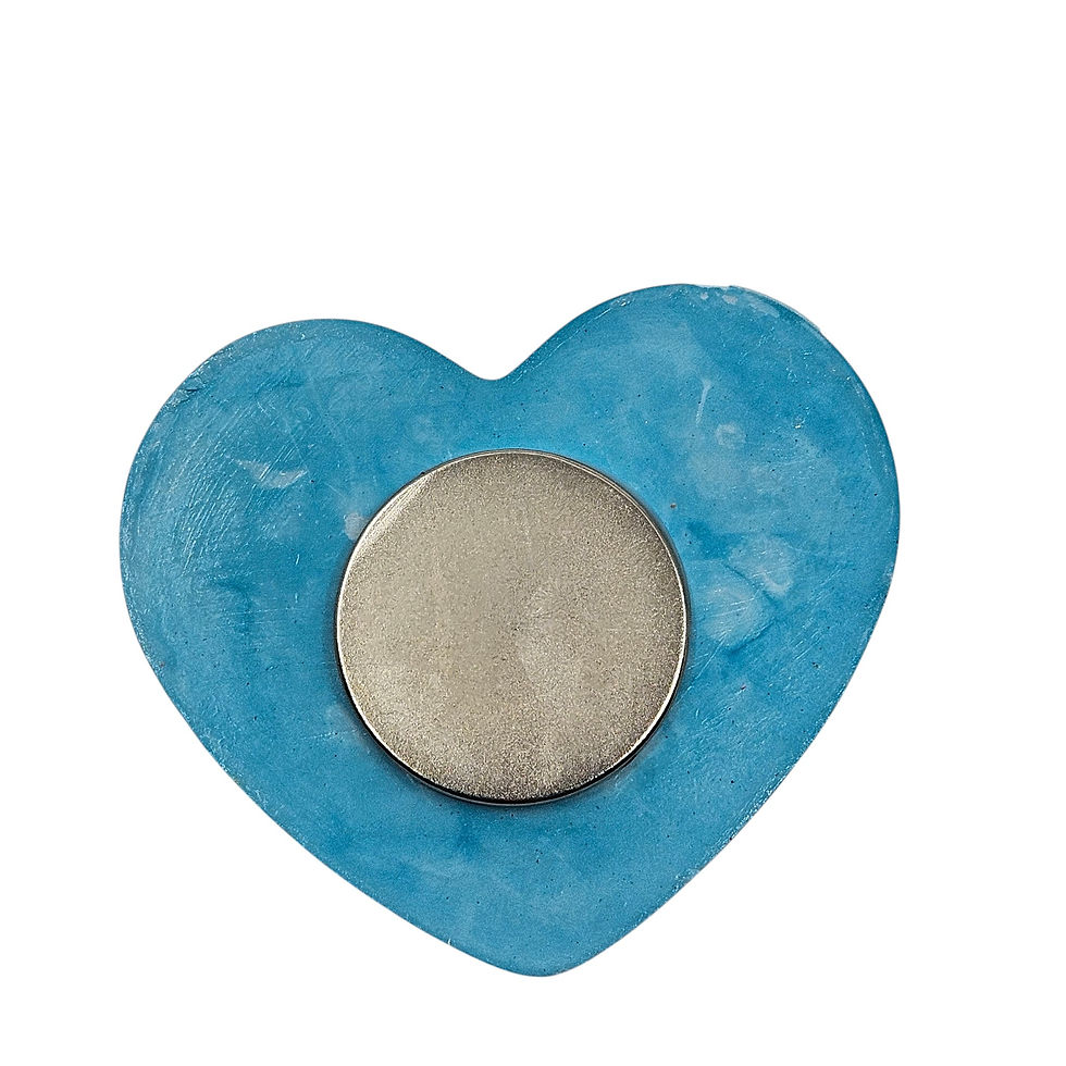 Thumbnail: Heart Eco Resin Fridge Magnet Handmade Cottagecore Decor