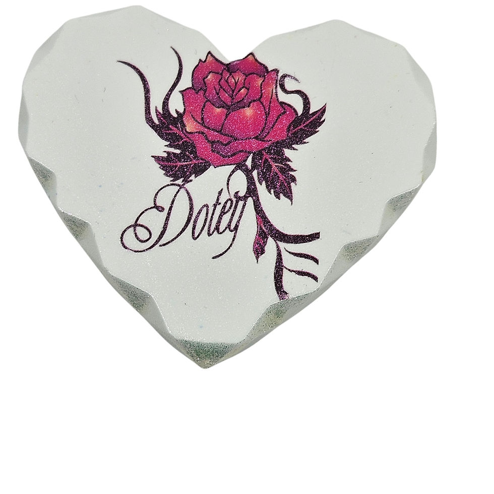 Thumbnail: Heart Eco Resin Fridge Magnet Handmade Cottagecore Decor