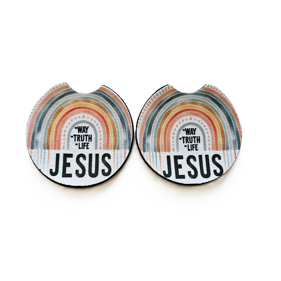 Thumbnail: Car Coasters, Cute Car Coasters, Set of 2 Car Coasters