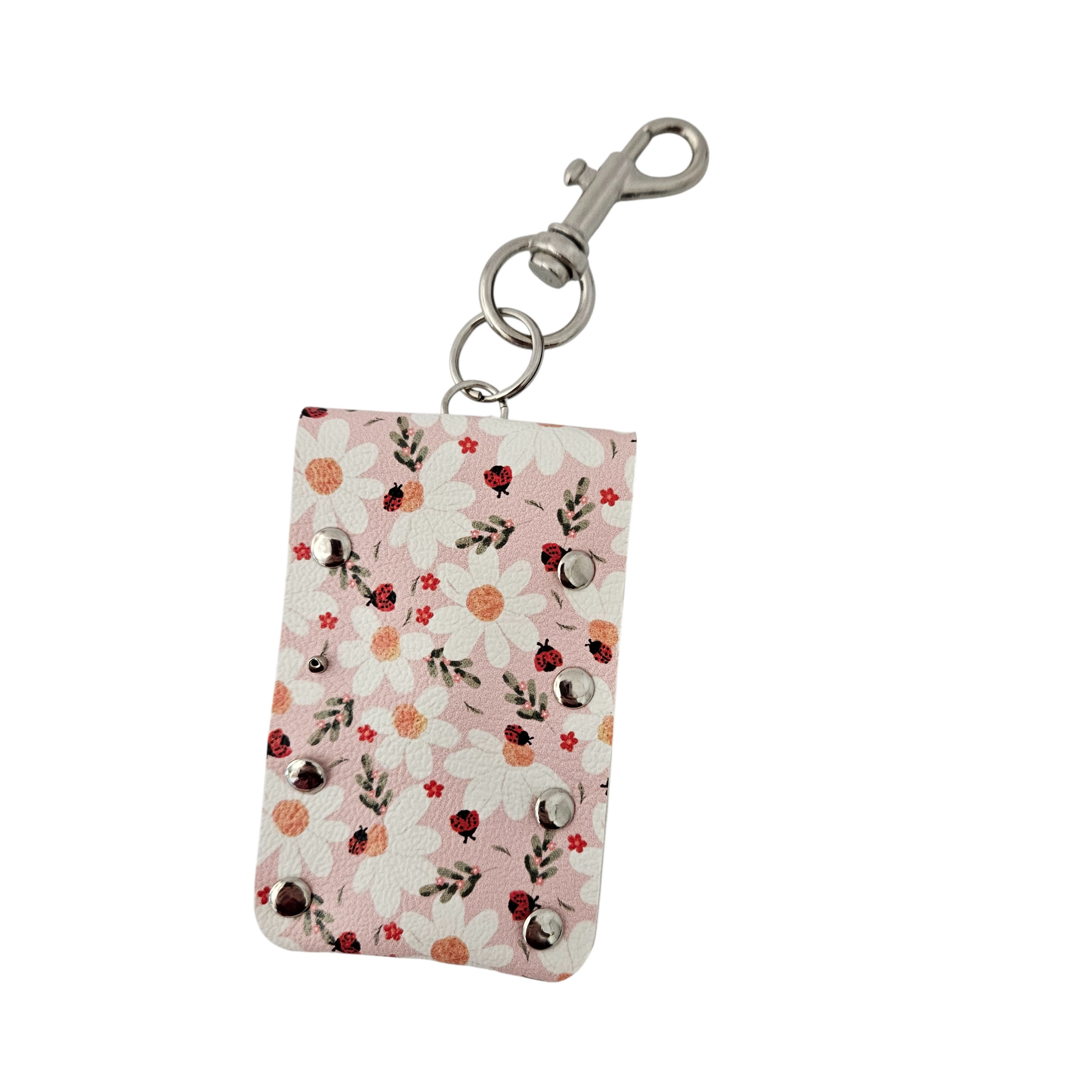 Faux Leather Lip Balm Keychain - Chapstick Holder