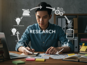 El ciclo básico de un proyecto de investigación.