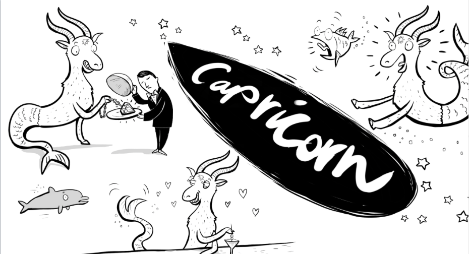 Capricorn Horoscope Cartoon