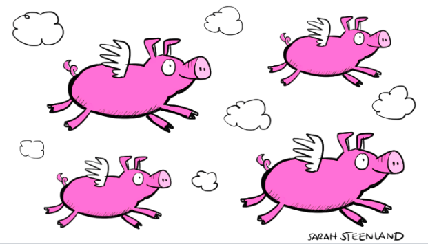 Pigs Fly Cartoon