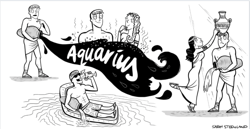 Aquarius Horoscope Cartoon