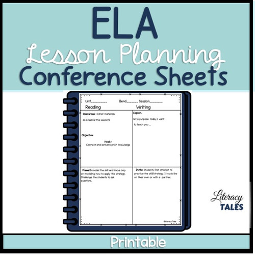 Reading and Writing Planning Templates and Conference Sheets | Literacy ...