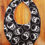 Thumbnail: Flat Bandana Bib: Sliver Skulls