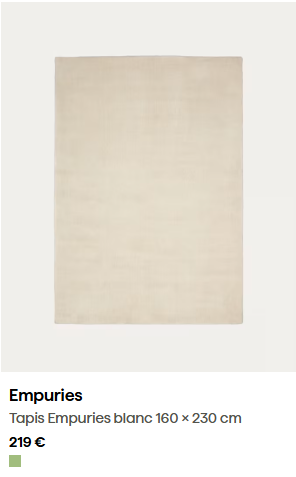 Tapis Empuries vert 160 x 230 cm