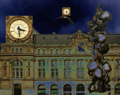 le temps s envole a la manière de DALI peinture a l huile.jpeg