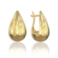 Gold earrings "Drops"