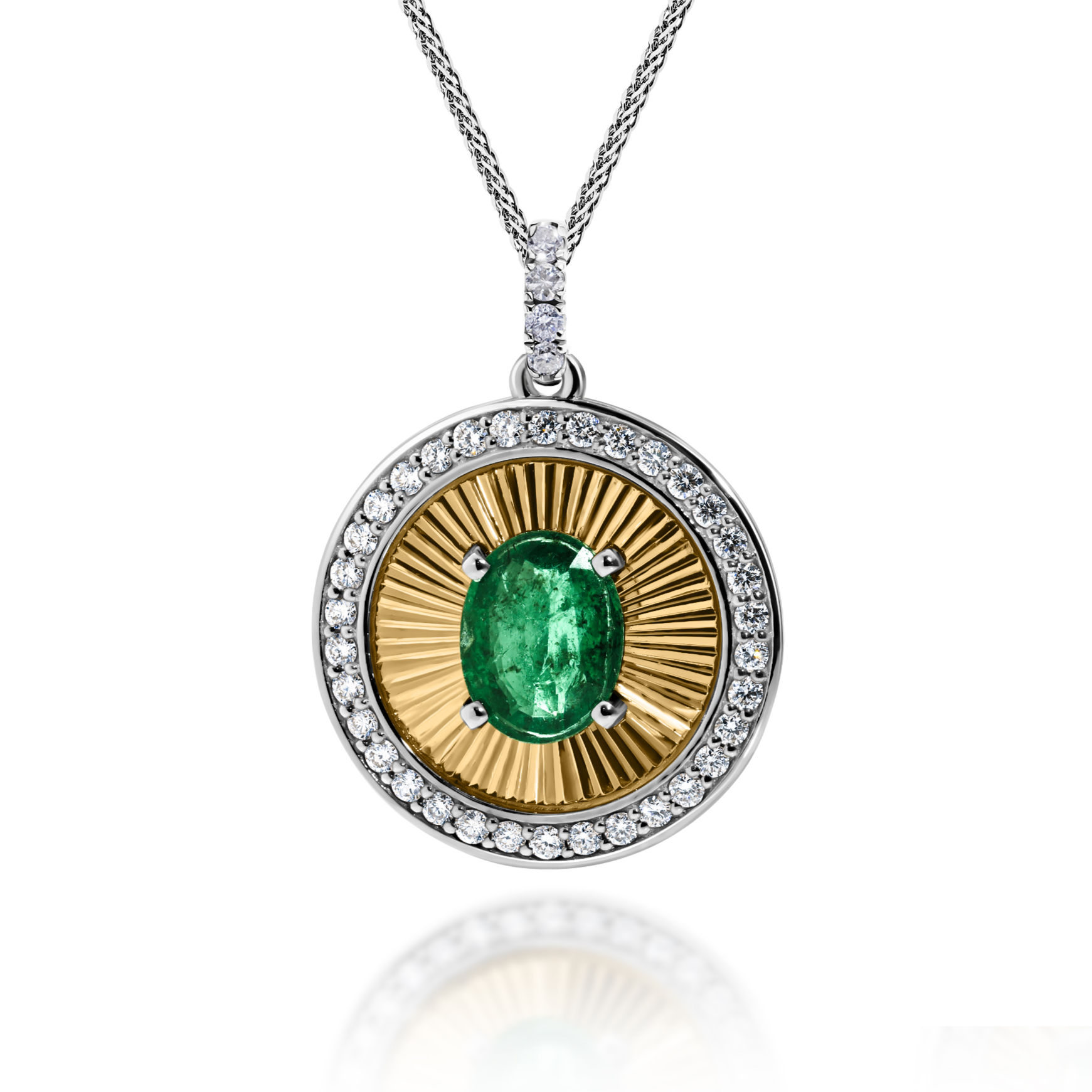 Pendant " Emerald Radiance"