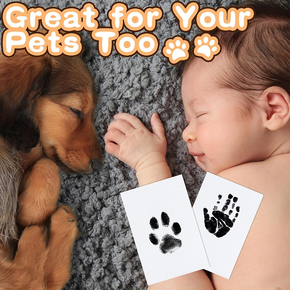 Thumbnail: Paw Print Clean Touch Ink Pad, Dog Or Cat Pet Owner Keepsake, DIY Inkless Nose a