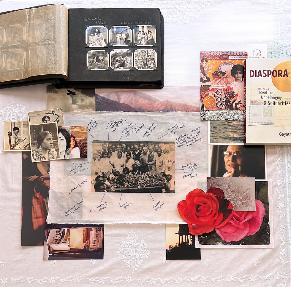 Collage Workshop with Annika Sarin and payal kumar (part of What was lost/Can be remembered)