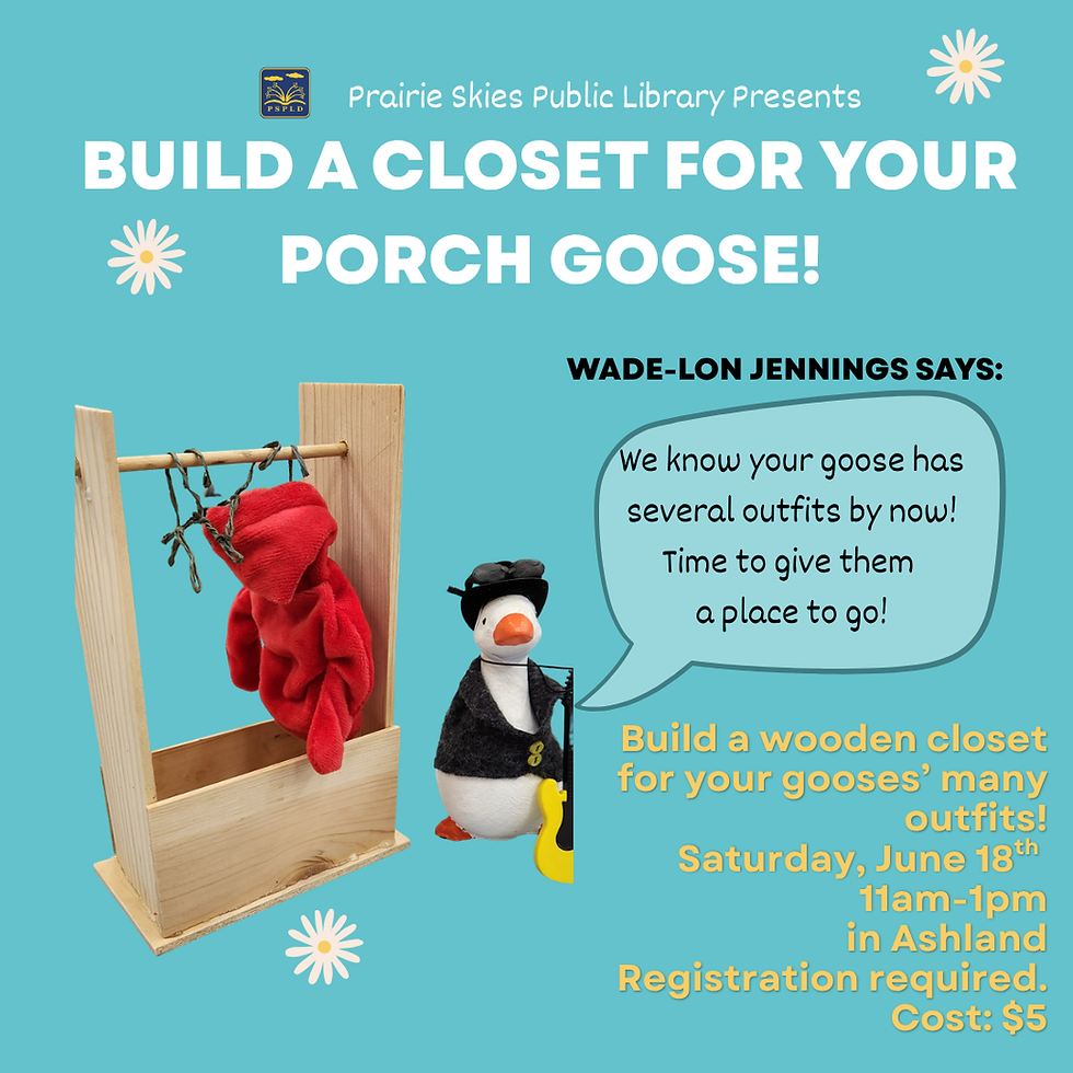Porch Goose Closet Making Party **REGISTRATION REQUIRED**
