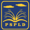 Prairie Skies Public Library District Logo. It is a wheat plant growing out of a book with two clouds above it.