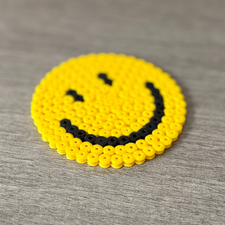 Smiley Hama Bead Coaster