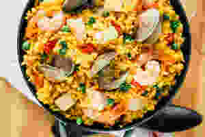Seafood Paella by Great American International Seafood Market