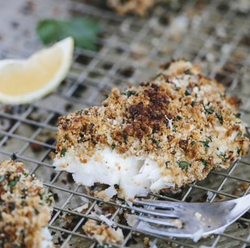 Zesty Crumb Coated Cod