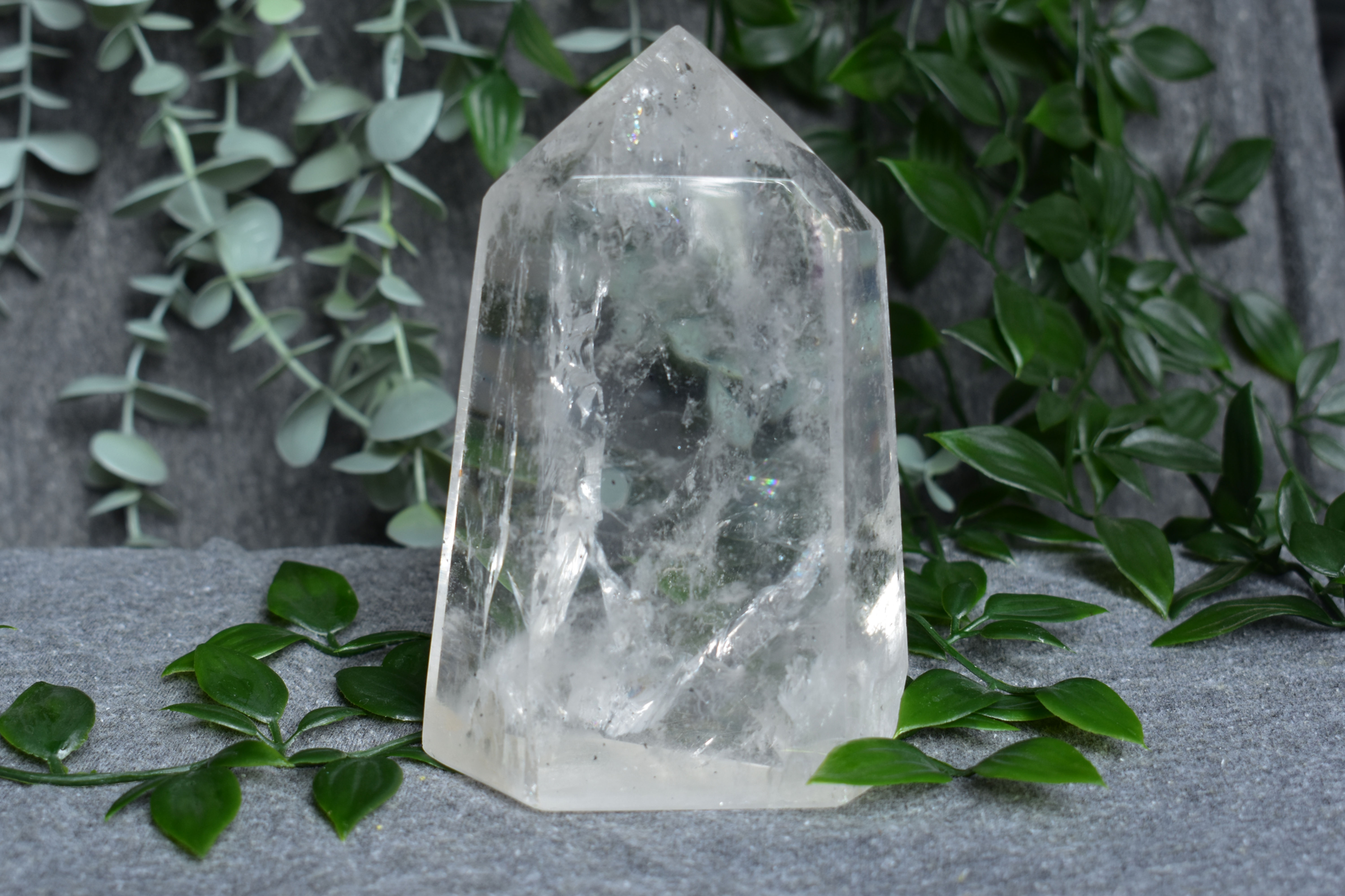 Large Clear Quartz Tower